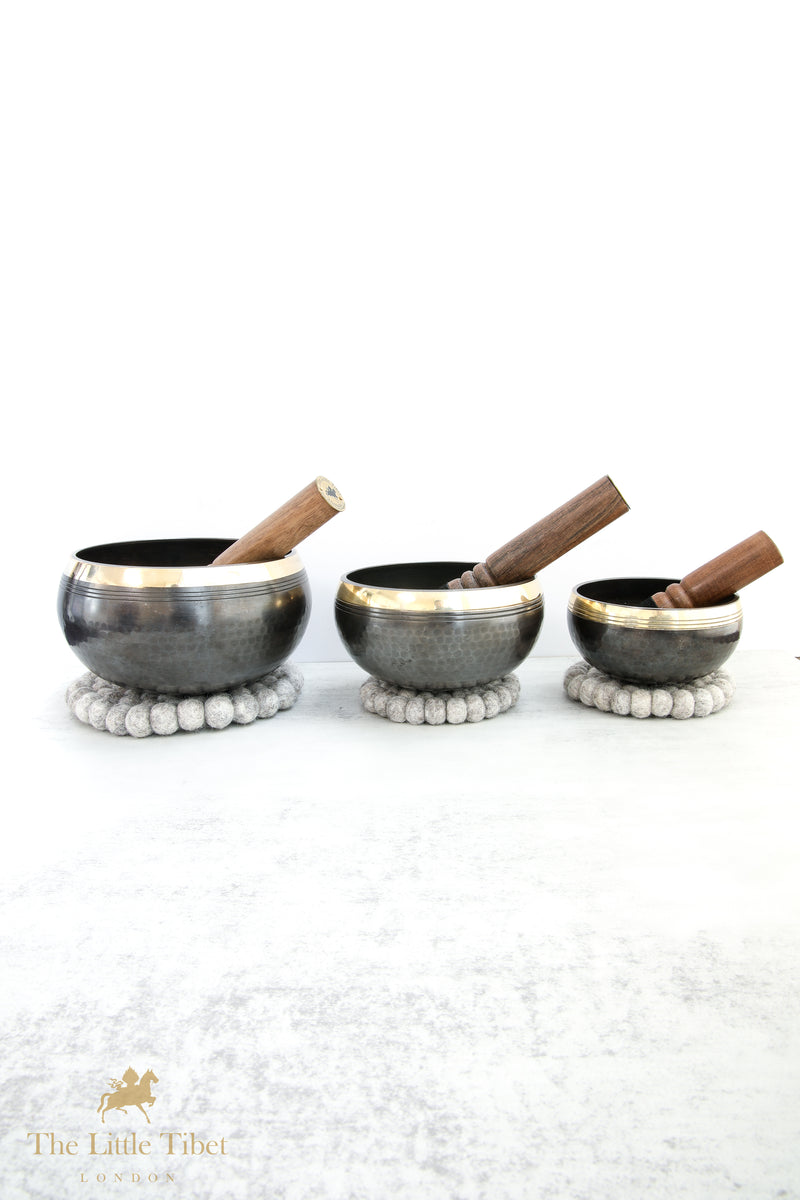 Bowls in Black - Tibetan Singing Bowl