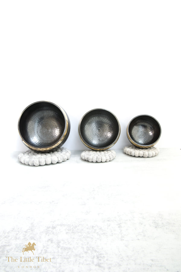 Bowls in Black - Tibetan Singing Bowl