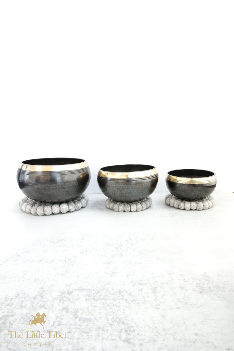 Bowls in Black - Tibetan Singing Bowl