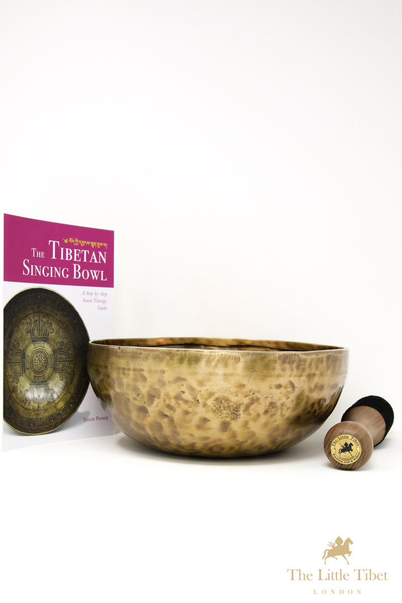 Full Moon Tibetan Singing Bowl – Sacral Chakra Healing Bowl with Deep C3 Note