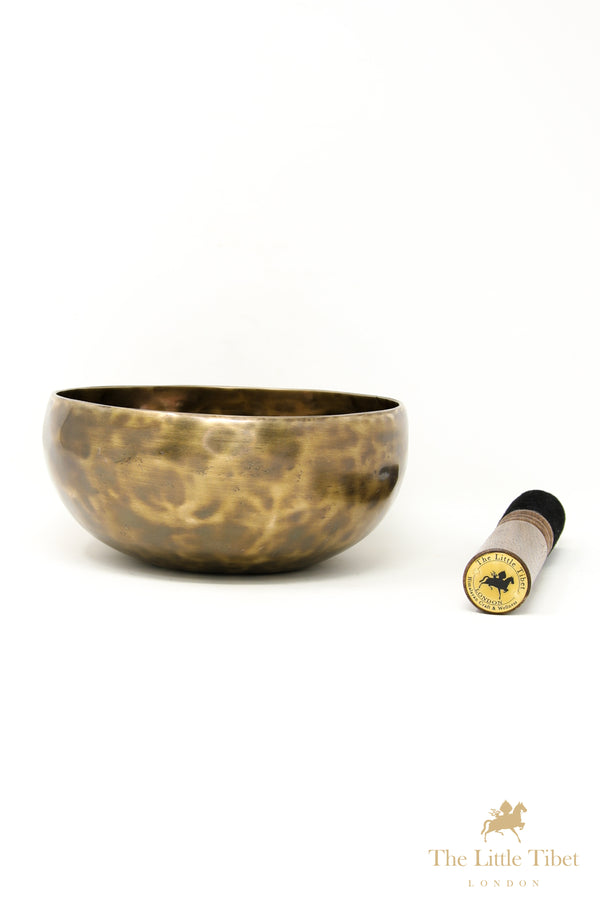 Full Moon Tibetan Singing Bowl – Crown Chakra Healing Bowl with B3 Note