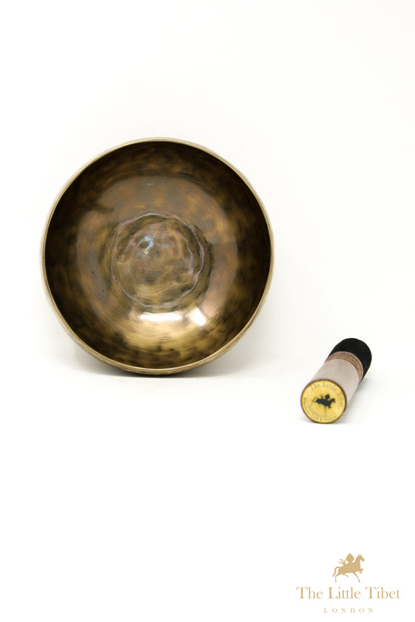 Full Moon Tibetan Singing Bowl – Crown Chakra Healing Bowl with B3 Note