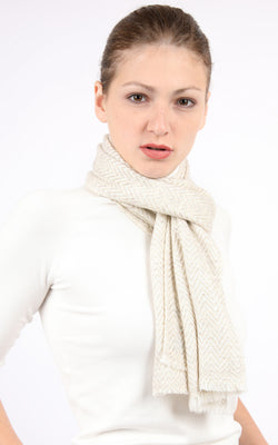 Palea Cashmere Skinny Scarf - CMM103