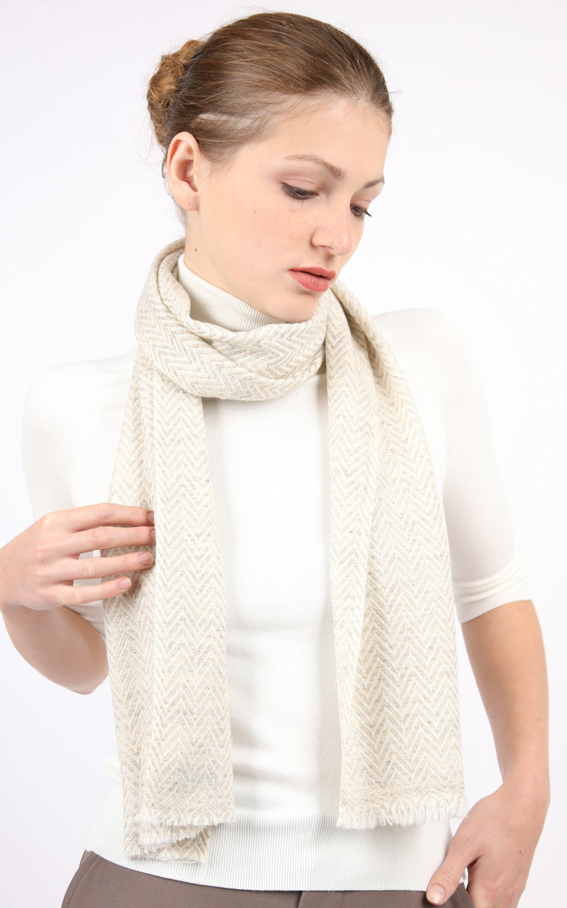 Palea Cashmere Skinny Scarf - CMM103