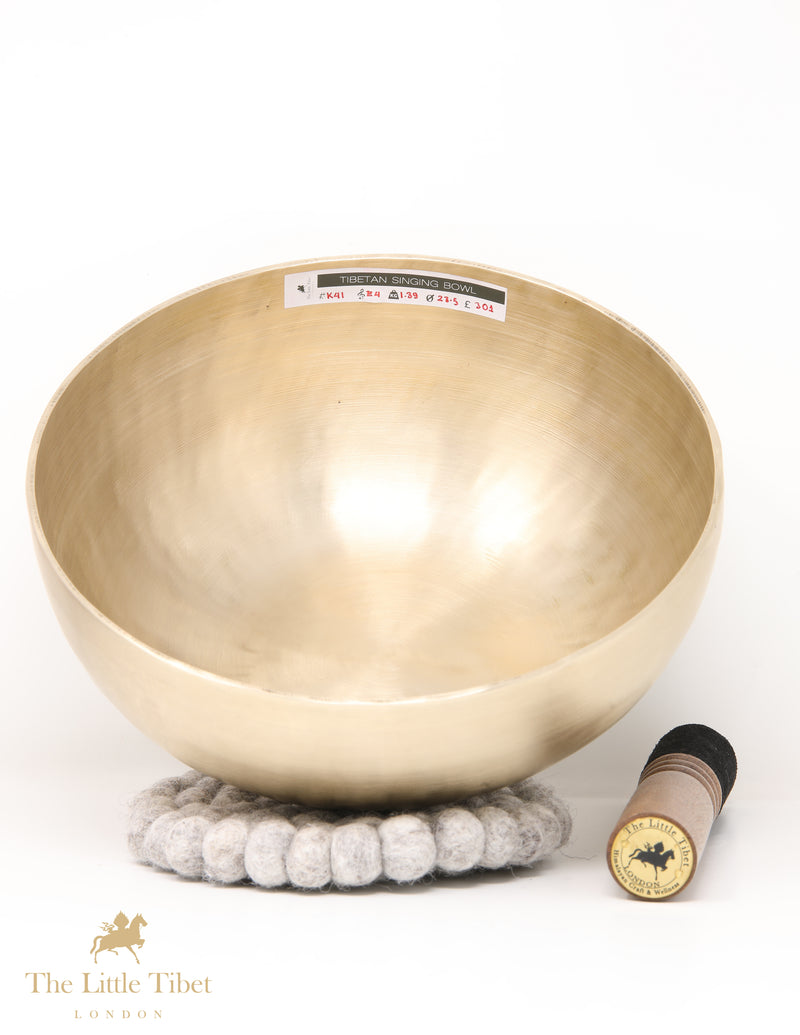 Himalayan Plain Singing Bowl for Sound and Vibration Healing - K41