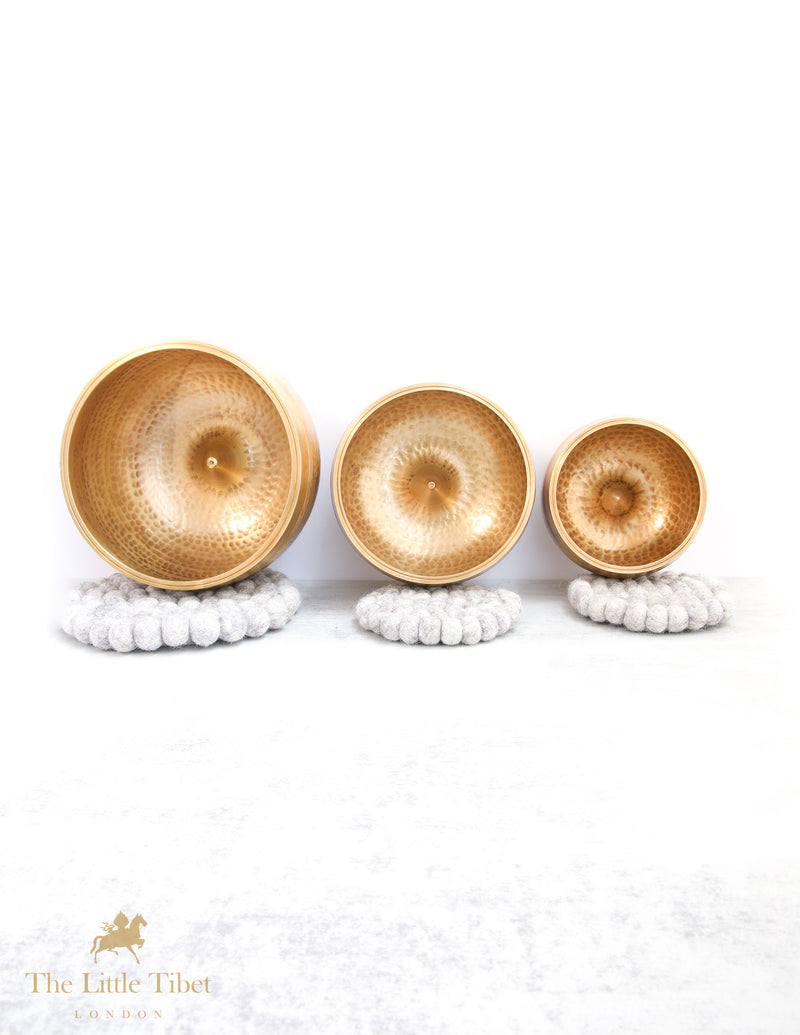 Golden Lingum Shape Tibetan Singing Bowl