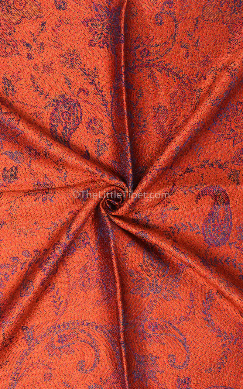 Burnt Orange Pure Silk Pashmina - MCL303