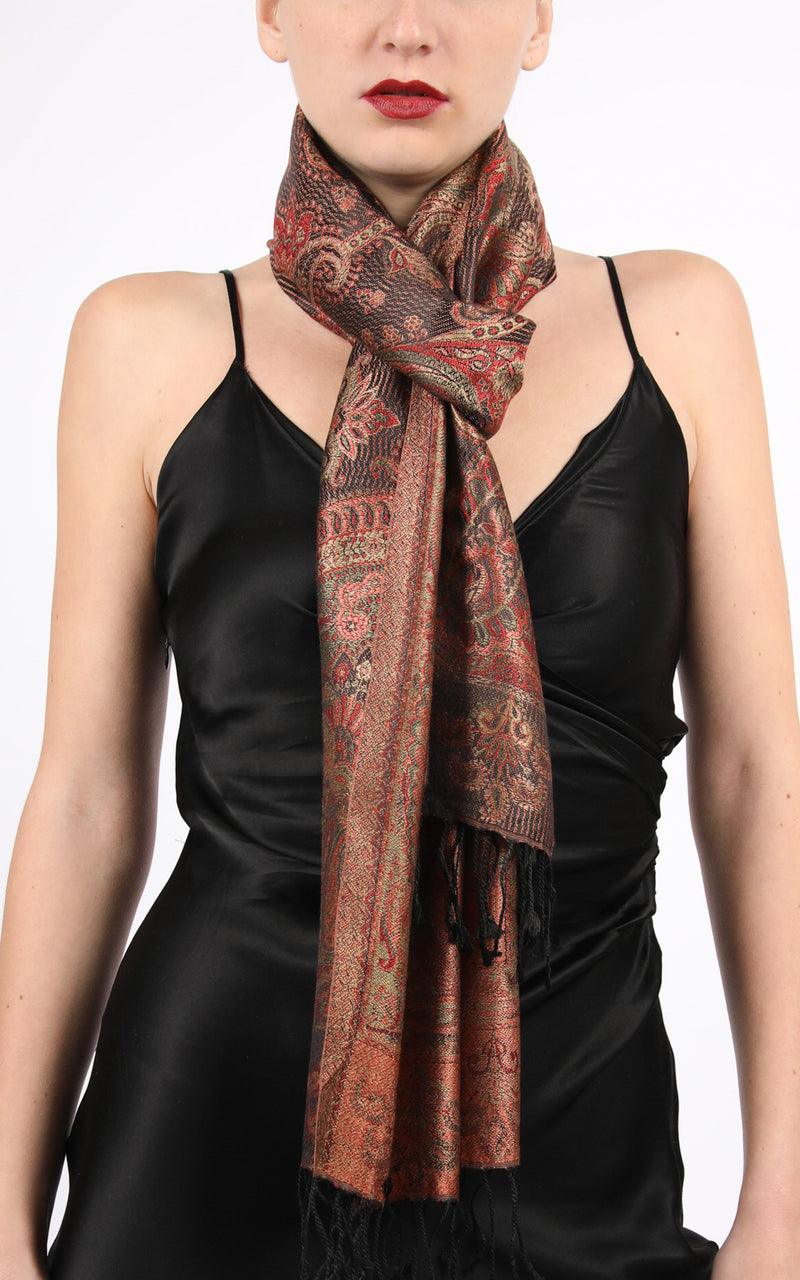 Alex Bronze Silk Scarf - MCM102