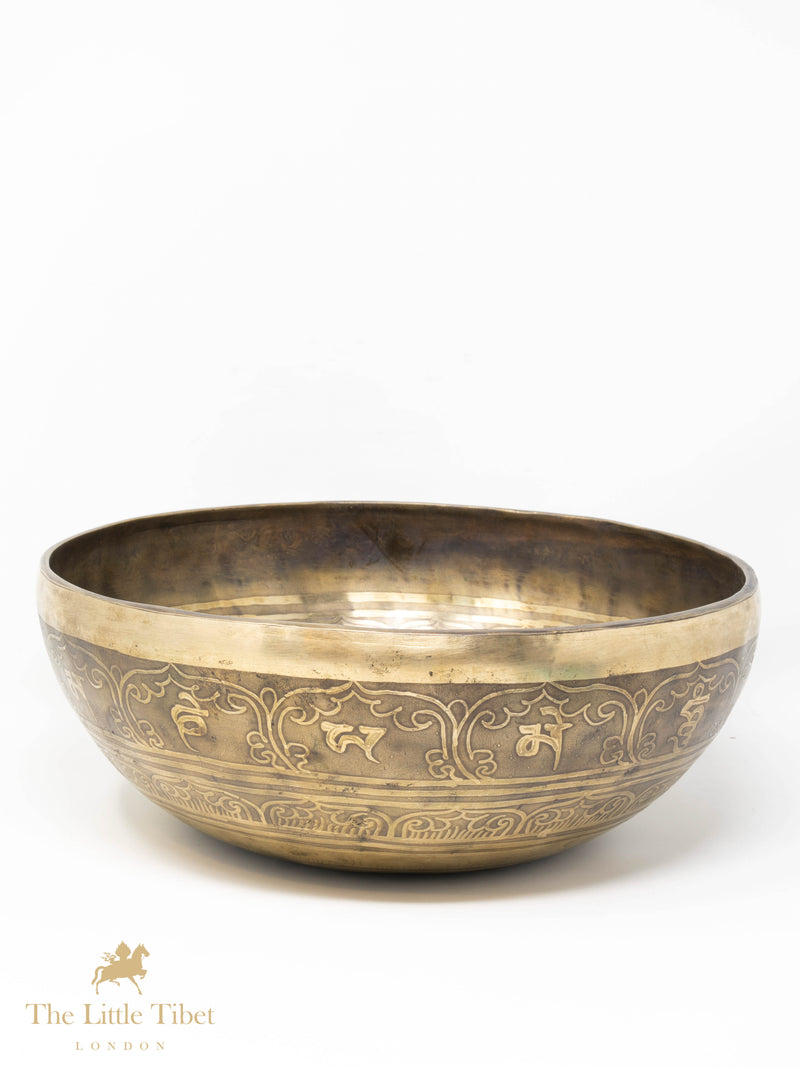 Tara Goddess of power and protection Tibetan singing bowl for meditation- Healing Bowl-Sound bowl- NM104