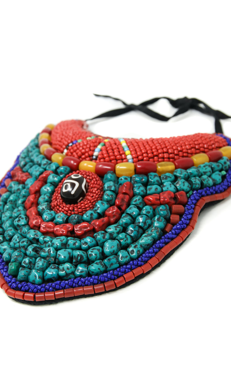 Unique Beaded Tibetan Neckpiece, The Little Tibet