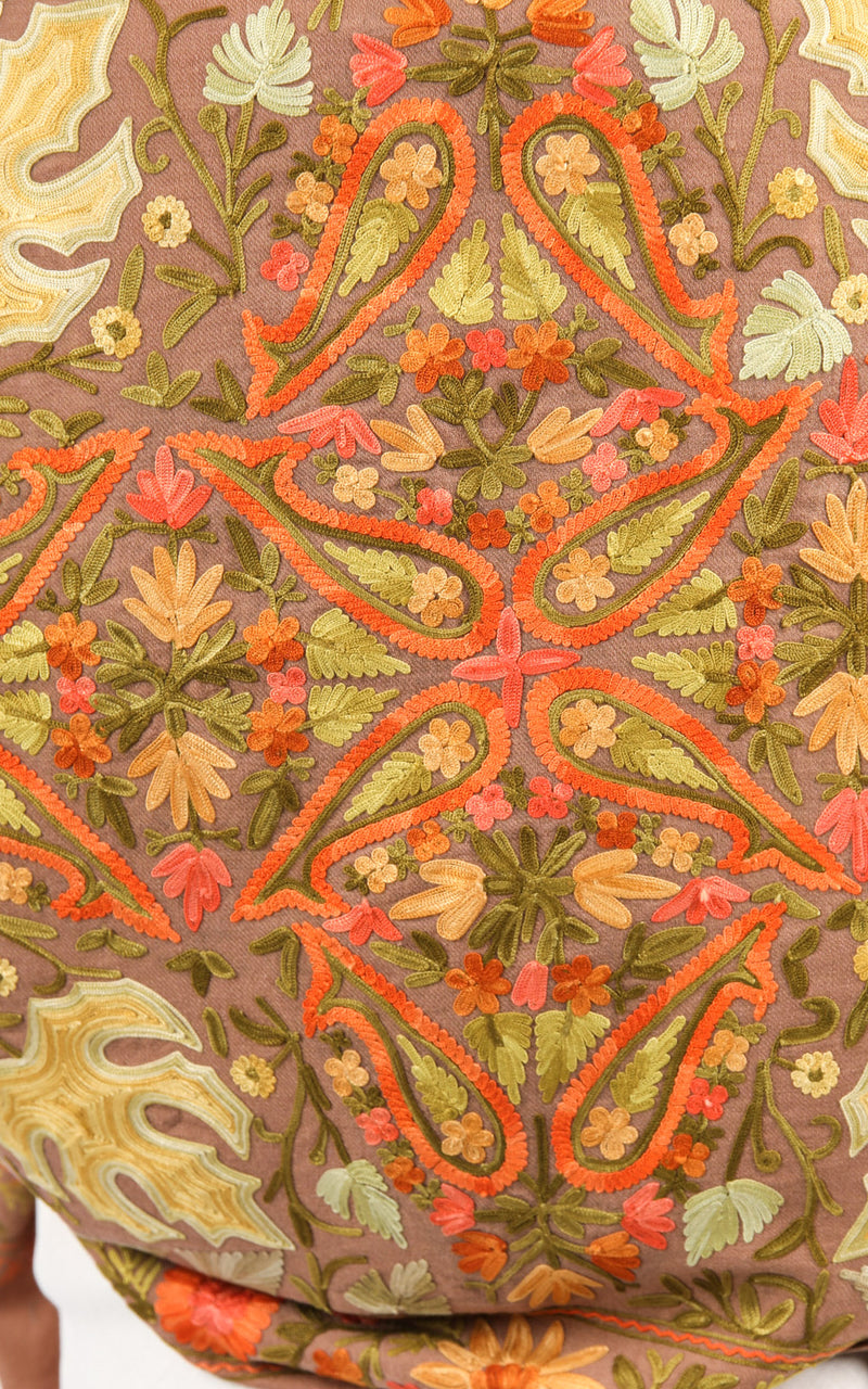 Lucia Garden Embroidered Shawl