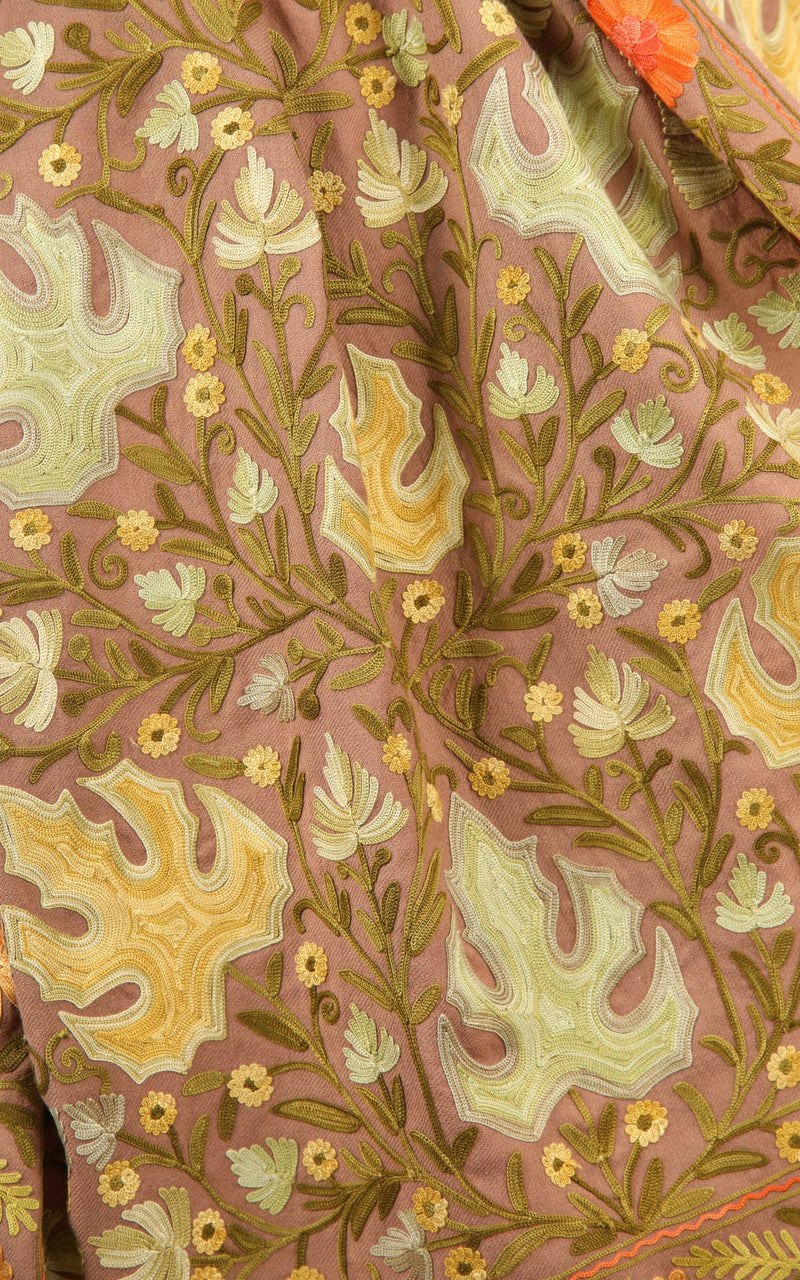 Lucia Garden Embroidered Shawl
