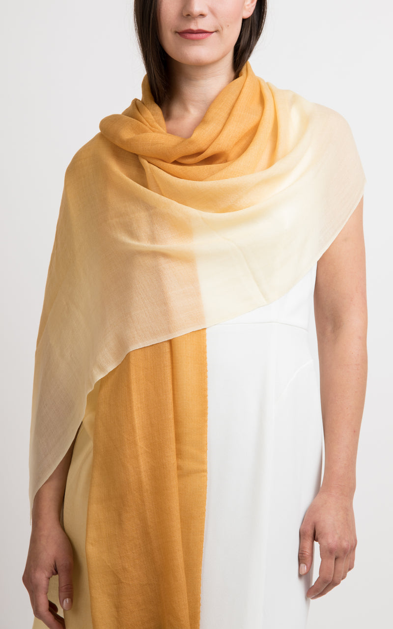 Ombre design fine cashmere scarf - RP5, The Little Tibet 