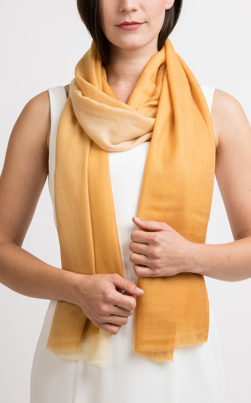 Ombre design fine cashmere scarf - RP5, The Little Tibet 
