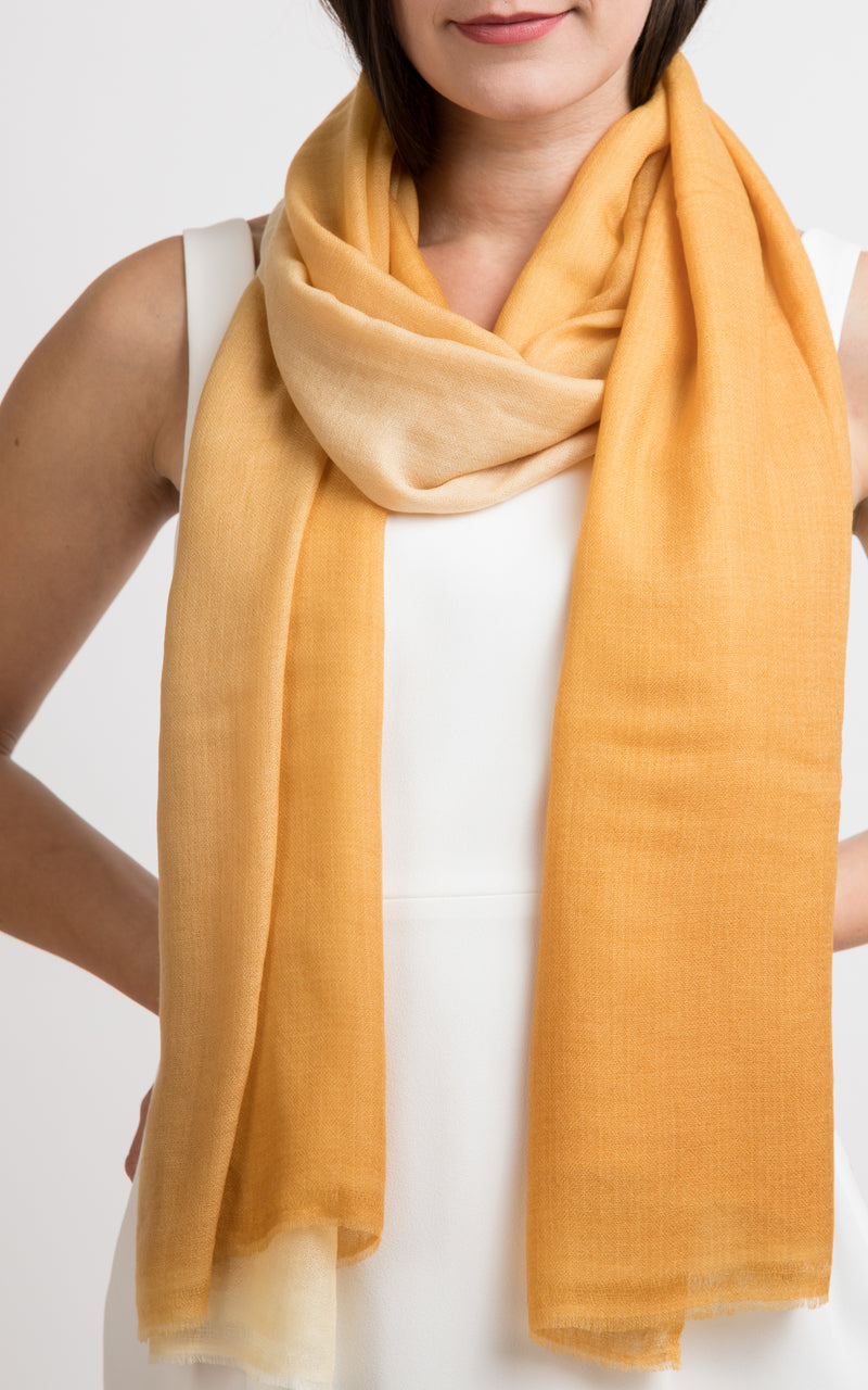 Ombre design fine cashmere scarf - RP5, The Little Tibet 