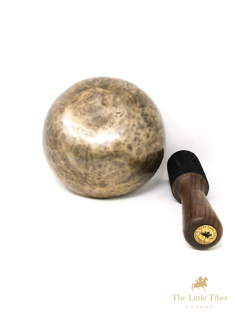 Hand Hammered Plain Tibetan Singing Bowl for C & F Notes - SA50