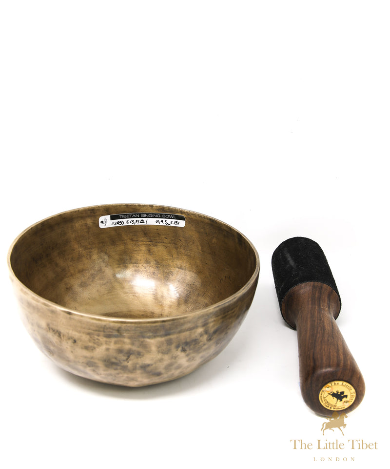 Hand Hammered Plain Tibetan Singing Bowl for C & F Notes - SA50