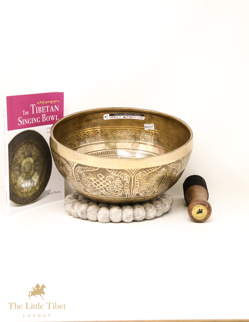 Mandala & Flower of life Tibetan Singing Bowl  - A235