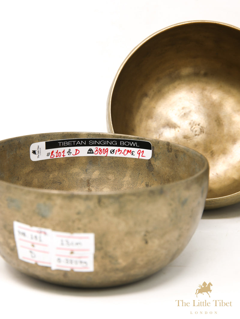 Small Antique Singing Bowls for D, E, & F Notes- B101/B105/B90