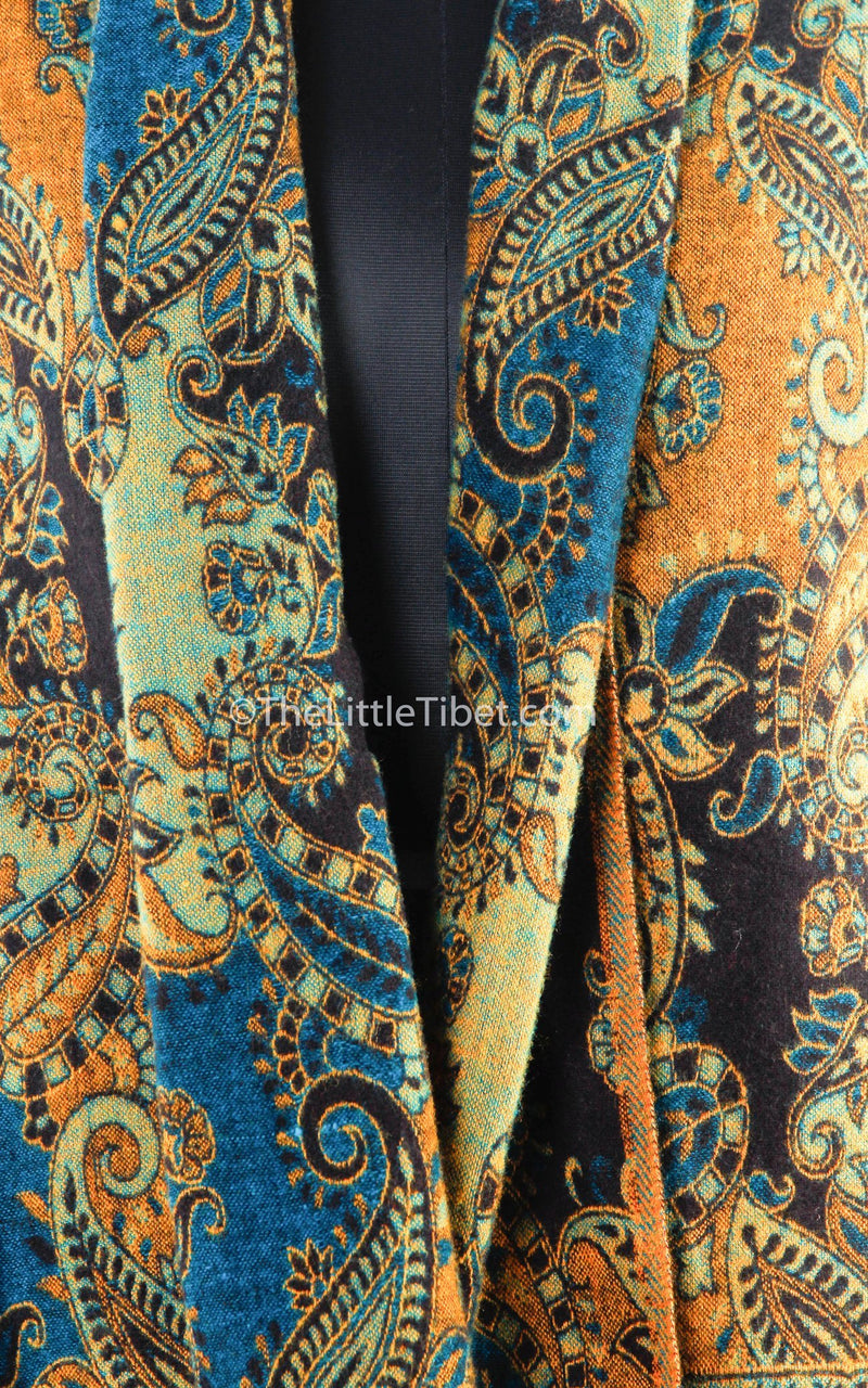 Rio Grande Indigo Tibet Shawl - 29-4 - The Little Tibet