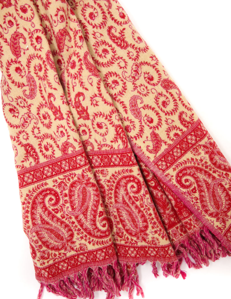 Penny Red Tibet Shawl