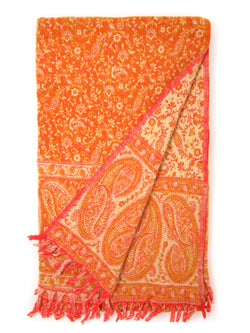 Lena Orange Tibet Shawl