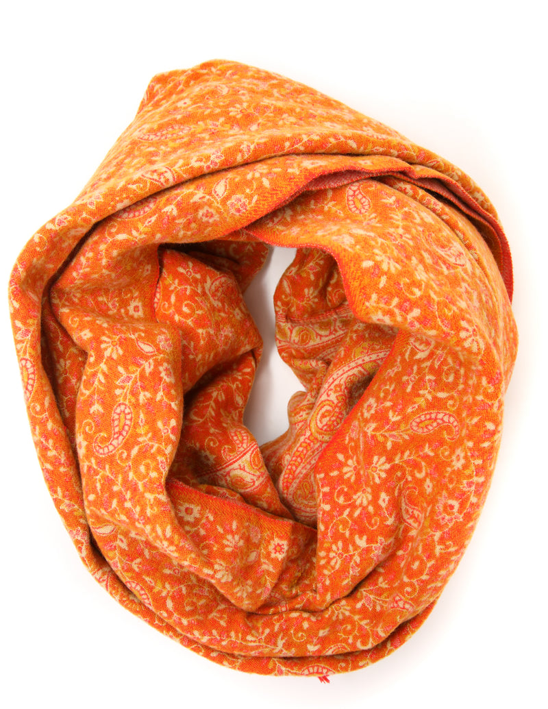 Lena Orange Tibet Shawl