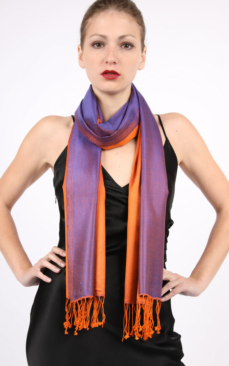 Shock Blue Silk Scarf - TTM273