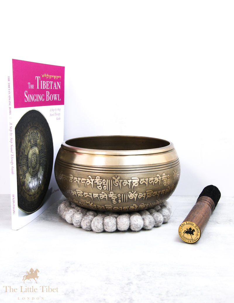 White Conch Tibetan Singing Bowl for Meditation - BZ52