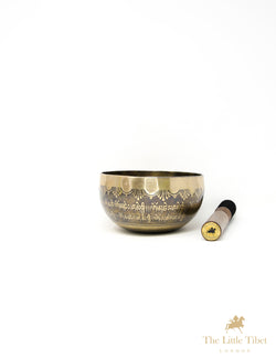 Tibetan Om Singing Bowl for Meditation & Mindfulness - A115