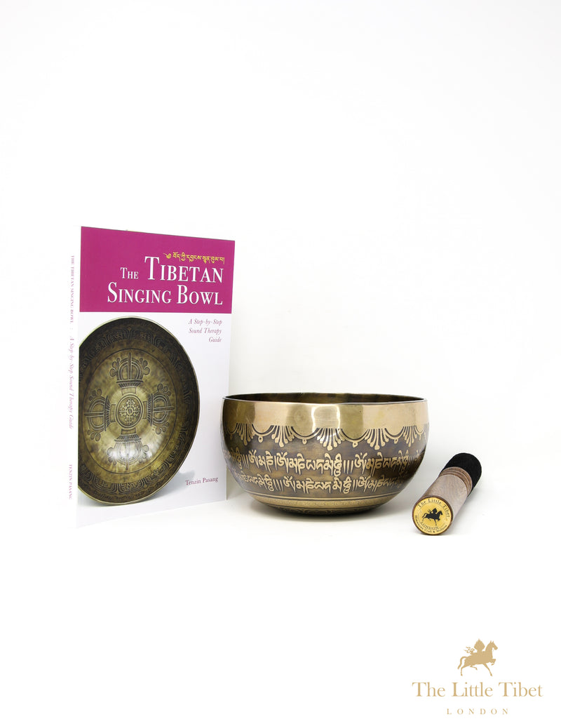 Tibetan Om Singing Bowl for Meditation & Mindfulness - A115