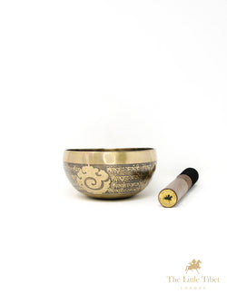 Lotus Flower Tibetan Singing Bowl for Spiritual Awakening - A86