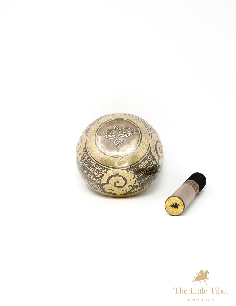 Lotus Flower Tibetan Singing Bowl for Spiritual Awakening - A86