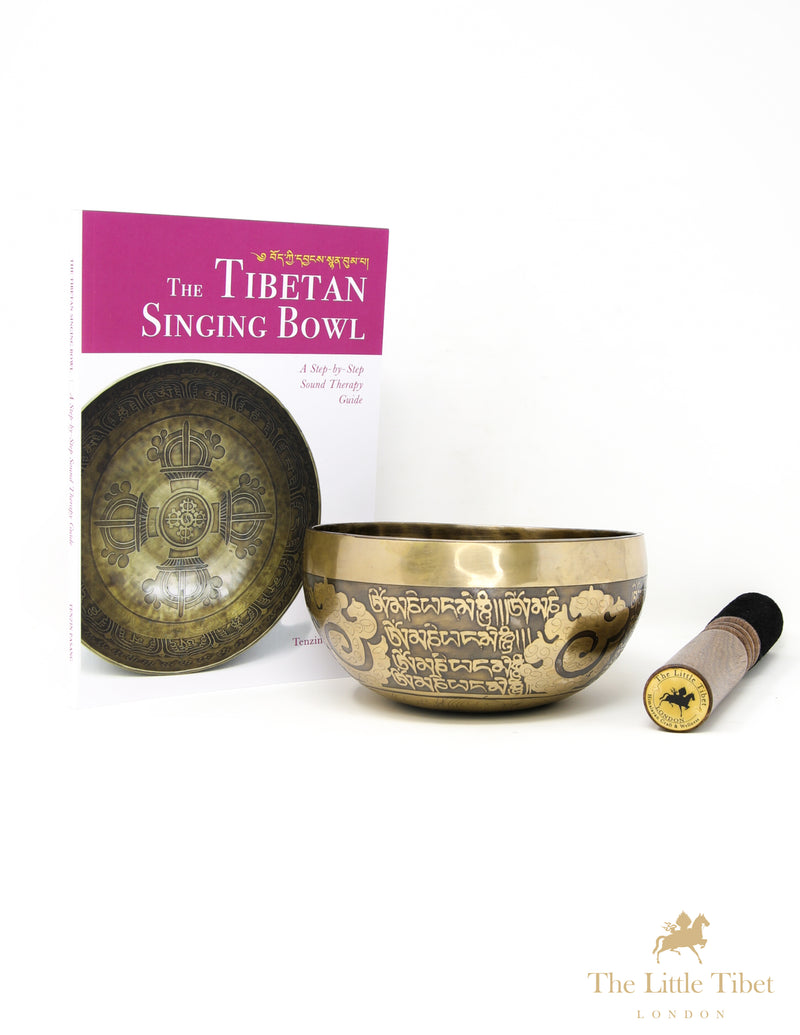 Lotus Flower Tibetan Singing Bowl for Spiritual Awakening - A86