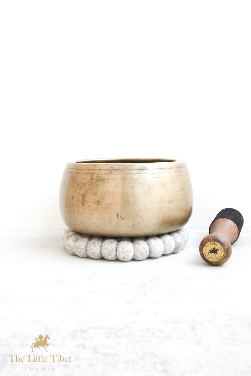 Collectible Rare Antique Tibetan Singing Bowl-Mani bowl-ATQMN2