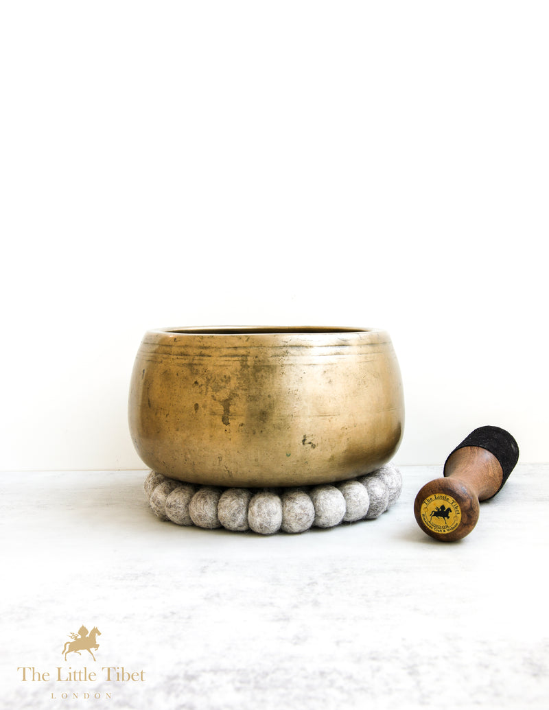 Collectible Rare Antique Tibetan Singing Bowl-Mani bowl-ATQMN2
