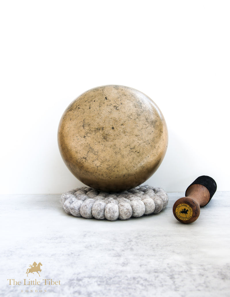 Collectible Rare Antique Tibetan Singing Bowl-Mani bowl-ATQMN2