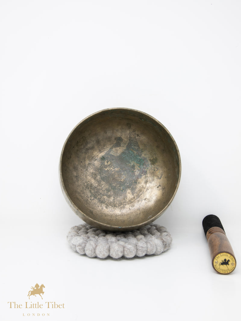 Antique Tibetan Singing Bowl-Healing Bowl-Himalayan Bowl for Meditation-ATQ116-The Little Tibet