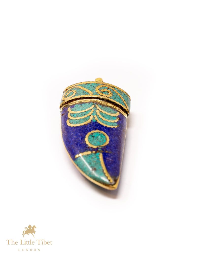 Mystic tiger's tooth shape piece for making jewellery or pendant - SN5-The Little Tibet