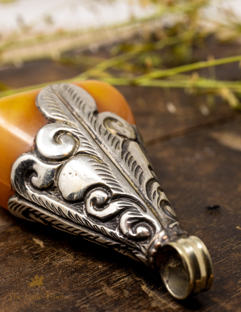 Large teardrop shape piece for making jewellery or pendant - SN8-The Little Tibet
