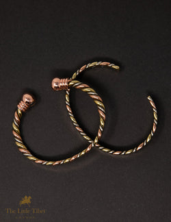 Magnetic Healing Slanted Stripes Bangle