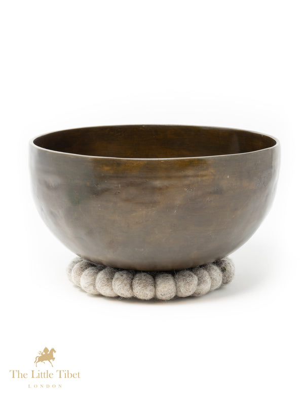 Natural Beige Felt Ball Cushion for Singing Bowls-The Little Tibet