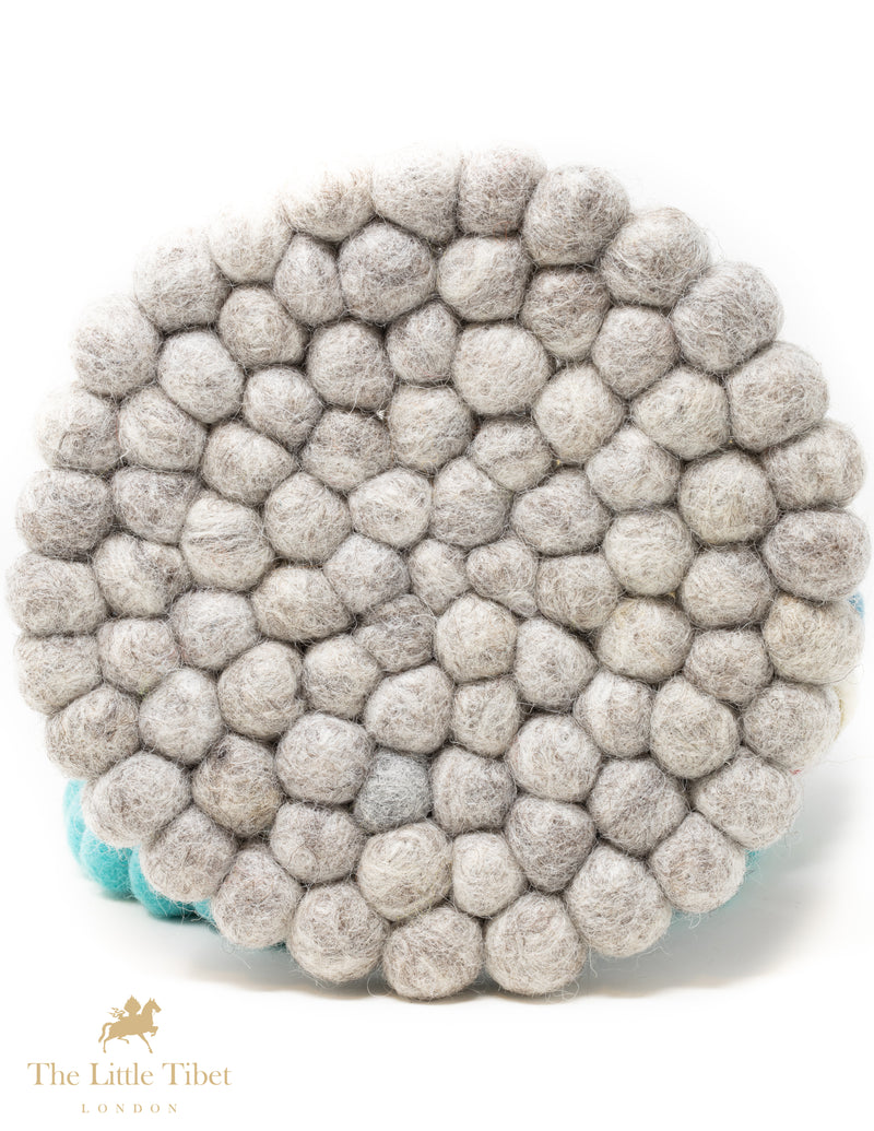 Natural Beige Felt Ball Cushion for Singing Bowls-The Little Tibet