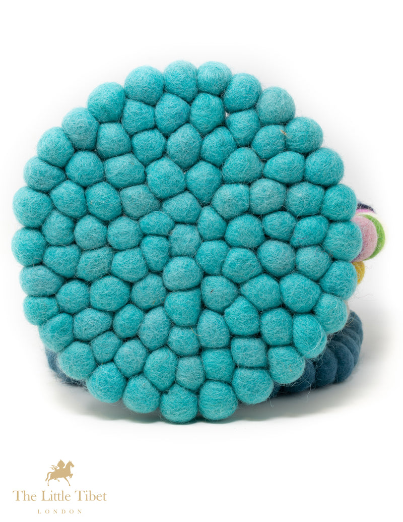 Spring Green Felt Ball Cushion for Singing Bowls-The Little Tibet