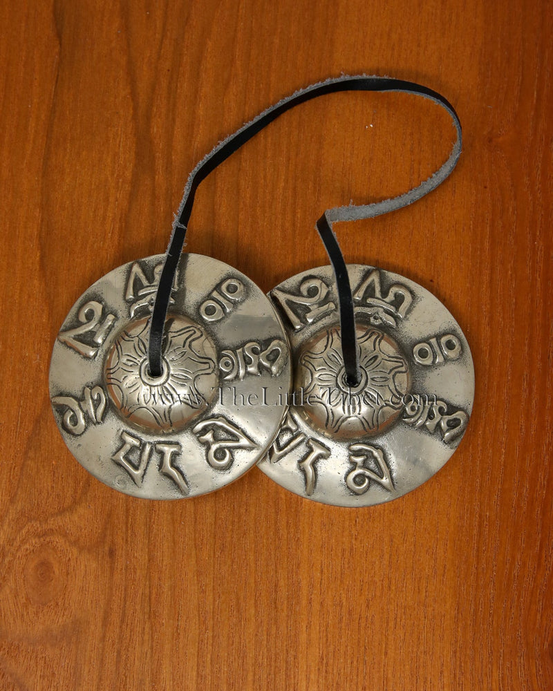Om Tibetan Healing instrument-Ting Sha, Tibetan Ting-Shag or Cymbals - The Little Tibet