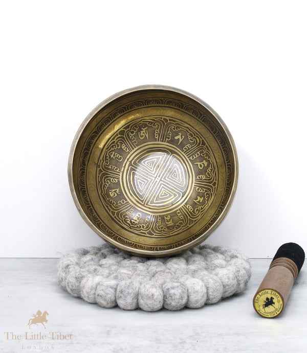 Tibetan Thunderbolt Singing Bowl for Meditation - EC90