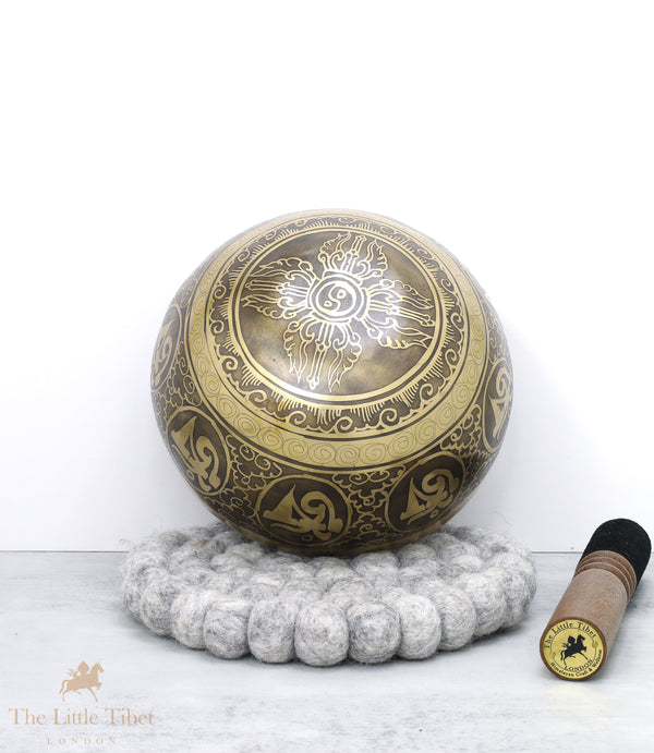 Tibetan Thunderbolt Singing Bowl for Meditation - EC90