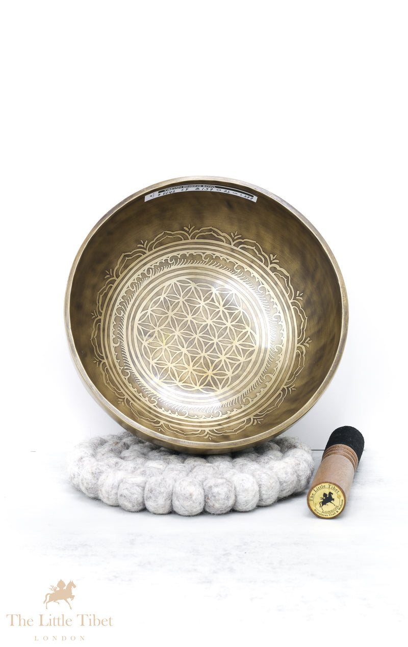 The Flower of Life Tibetan Healing Singing Bowl - EC42