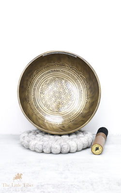 The Flower of Life Tibetan Healing Singing Bowl - EC42