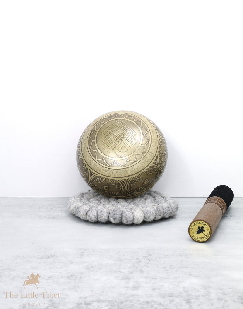 Yin Yang bowl &  Endless Knot Tibetan Singing Bowl for Mindfulness- BZ205/BZ207